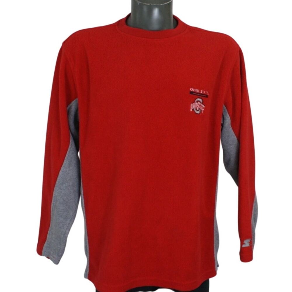 Vintage 90s STARTER Ohio State Buckeyes Crewneck Fleece Sweatshirt Mens L